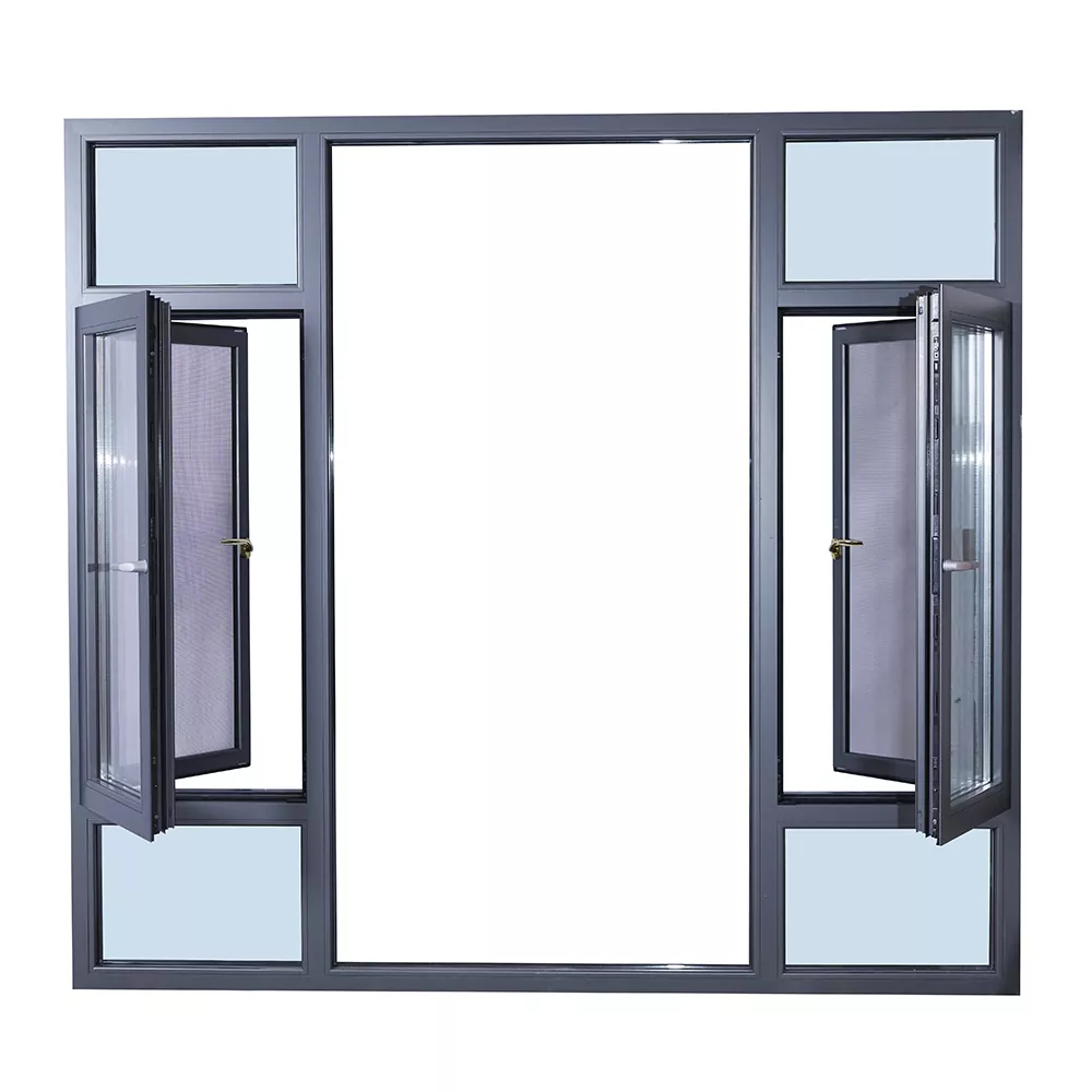 Aluminum Insulated Window Screen Integrated With Inner Sliding Window