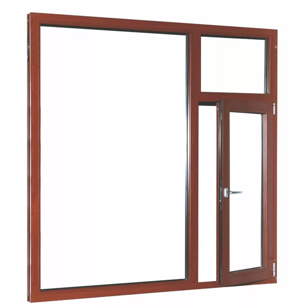 Aluminum Insulated Window With Horizontal Opening And Downward Suspend