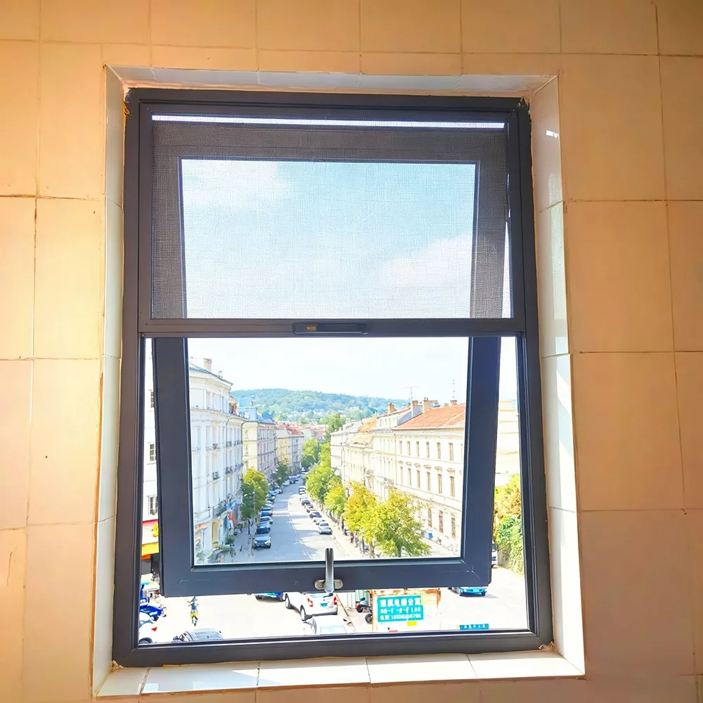 Non-Insulating Aluminum Alloy Window With Screen And Upper Suspension