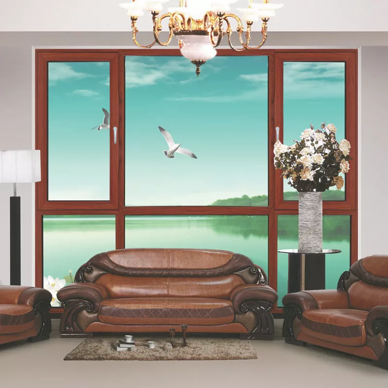 Non-Sealed Heat Insulation Wire Mesh Aluminum Alloy Swing Window